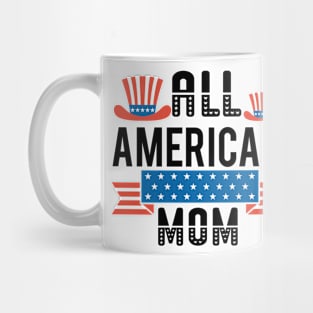 All American Mom Shirt, 4th of July T shirt, Mothers Day Tee, 4th of July Shirt for women, American Mom Gift, America Shirts for Mom Mug